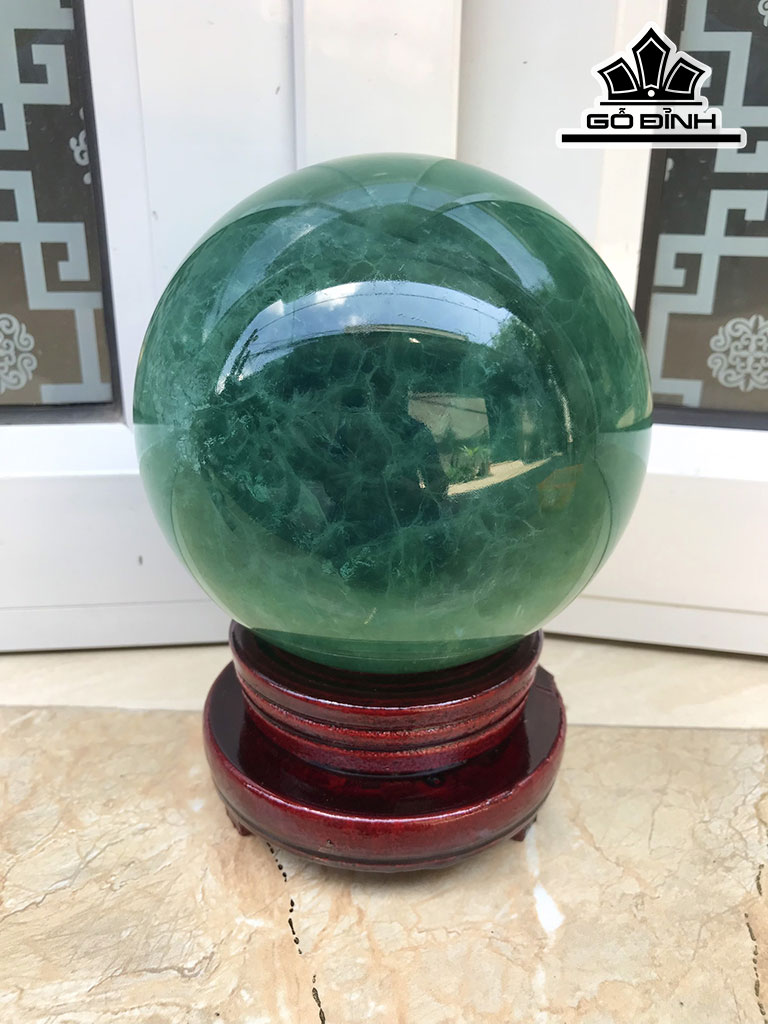 Bi Cầu Đá Emerald Đường Kính Hạt 14.5(cm) 4,38kg