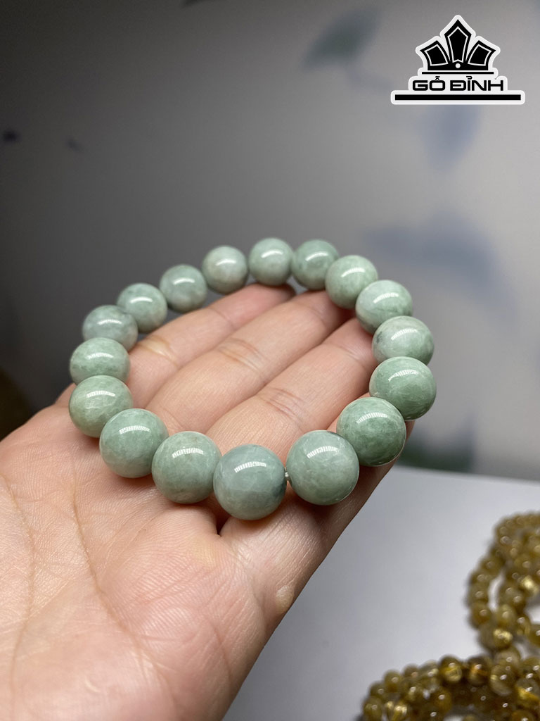 Vòng Tay Đá Cẩm Thạch Đường Kính Hạt 12(mm)