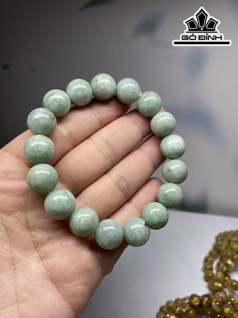 Vòng Tay Đá Cẩm Thạch Đường Kính Hạt 12(mm)