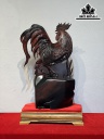Tượng Gà Trống Phong Thủy Gỗ Trắc Cao 48 Ngang 32 Sâu 18 (cm)