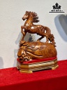 Tượng Ngựa Phong Thủy (Nhất Mã Phi Thiên) Gỗ Hương Cao 45 Ngang 32 Sâu 17 (cm)