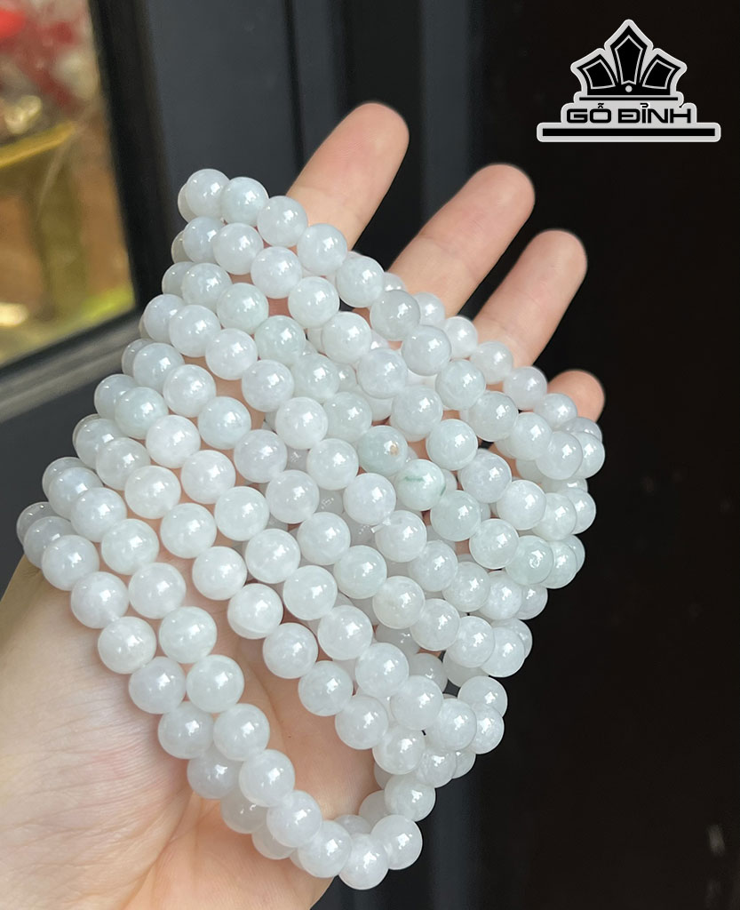 Vòng Tay Đá Thạch Anh Đường Kính Hạt 7.6(mm)