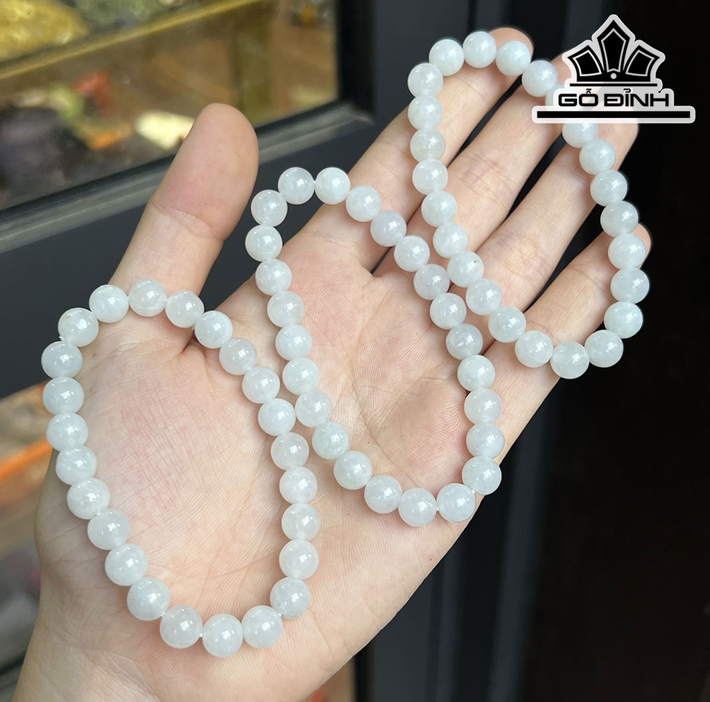 Vòng Tay Đá Thạch Anh Đường Kính Hạt 7.6(mm)