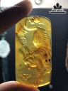 Mặt Dây Chuyền Đá Hổ Phách Cao 52 Ngang 27 Sâu 8 (mm) 8gr