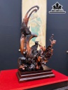 Chim Trĩ Uyên Ương Gỗ Trắc Cao 58 Ngang 37 Sâu 12 (cm)