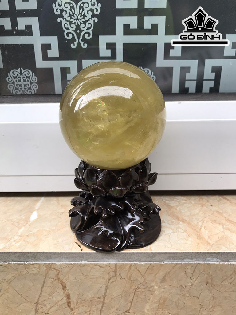 Bi Cầu Đá Citrine Đường Kính Hạt 8,5 (cm) 0,8kg
