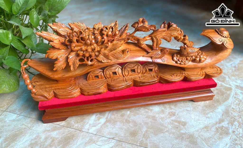 Cầu Như Ý Gỗ Hương Cao 24 Ngang 56 Sâu 11 (cm)