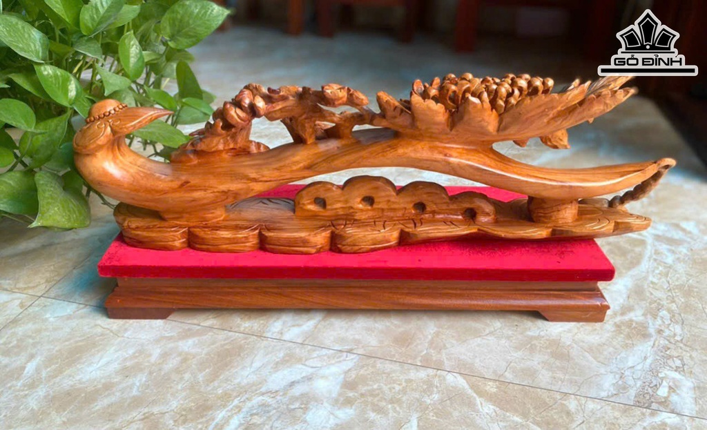 Cầu Như Ý Gỗ Hương Cao 24 Ngang 56 Sâu 11 (cm)