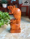 Tượng Chuột Phong Thủy Gỗ Hương Cao 44 Ngang 18 Sâu 12 (cm)