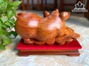 Tượng Heo Gỗ Hương Cao 25 Ngang 36 Sâu 17 (cm)