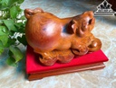 Tượng Heo Gỗ Hương Cao 27 Ngang 34 Sâu 20 (cm)
