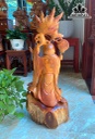 Tượng Ông Thọ Gỗ Hương Cao 68 Ngang 30 Sâu 24 (cm)