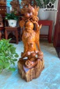 Tượng Ông Thọ Gỗ Hương Cao 68 Ngang 30 Sâu 24 (cm)