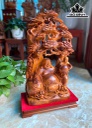 Tượng Phật Di Lặc Nhất Phúc Gỗ Hương Cao 62 Ngang 30 Sâu 17 (cm)