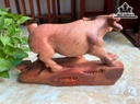 Tượng Trâu Gỗ Hương Cao 27 Ngang 47 Sâu 16 (cm)