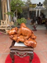 Tượng Nghê Gỗ Hương Cao 34 Ngang 51 Sâu 37 (cm)