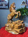 Tượng Ngựa Phong Thủy (Nhất Mã Phi Thiên) Gỗ Xá Xị Cao 60 Ngang 40 Sâu 33 (cm)