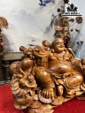 Tượng Phật Di Lặc Ngũ Phúc Gỗ Hương Cao 58 Ngang 86 Sâu 52 (cm)