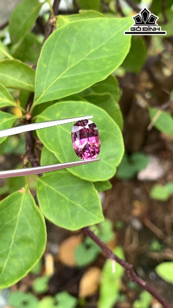 Viên Đá Đá Spinel Tím Hồng 3,5cts