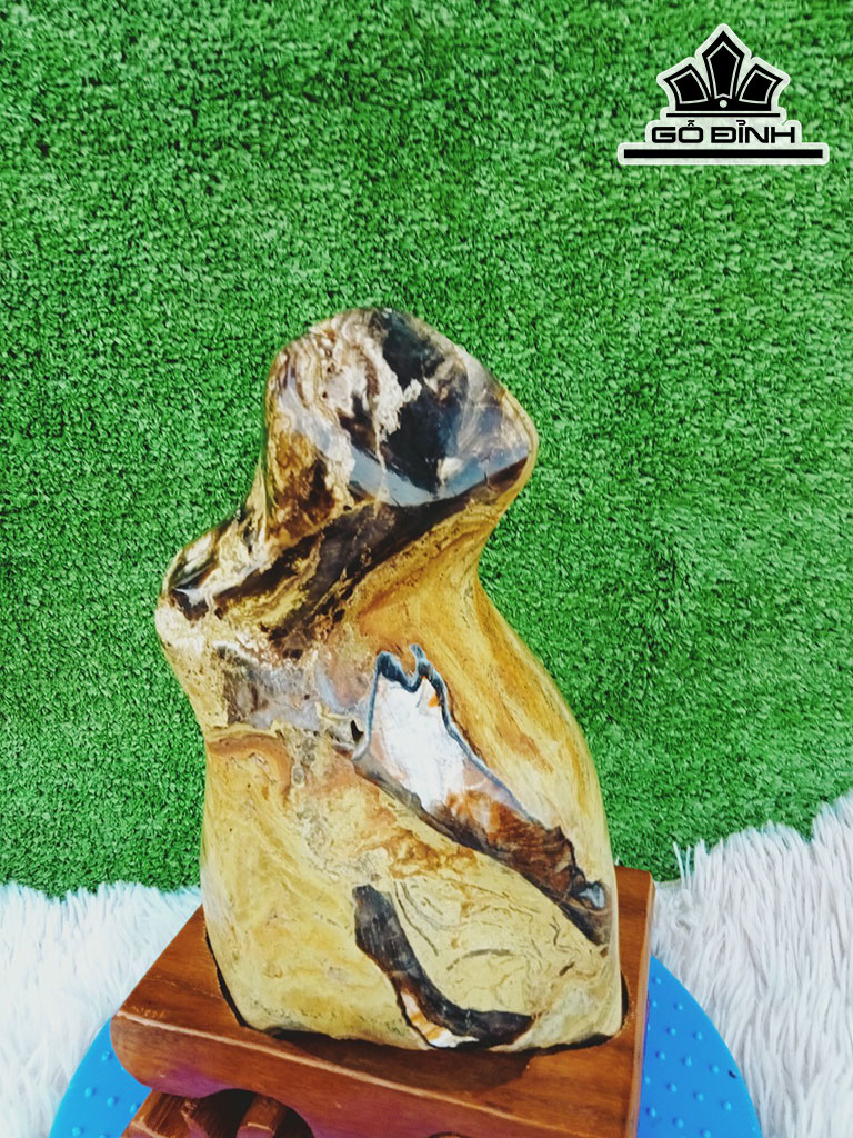 Tác Phẩm Gỗ Hóa Thạch Cao 27 Ngang 15 (cm) 4,2kg