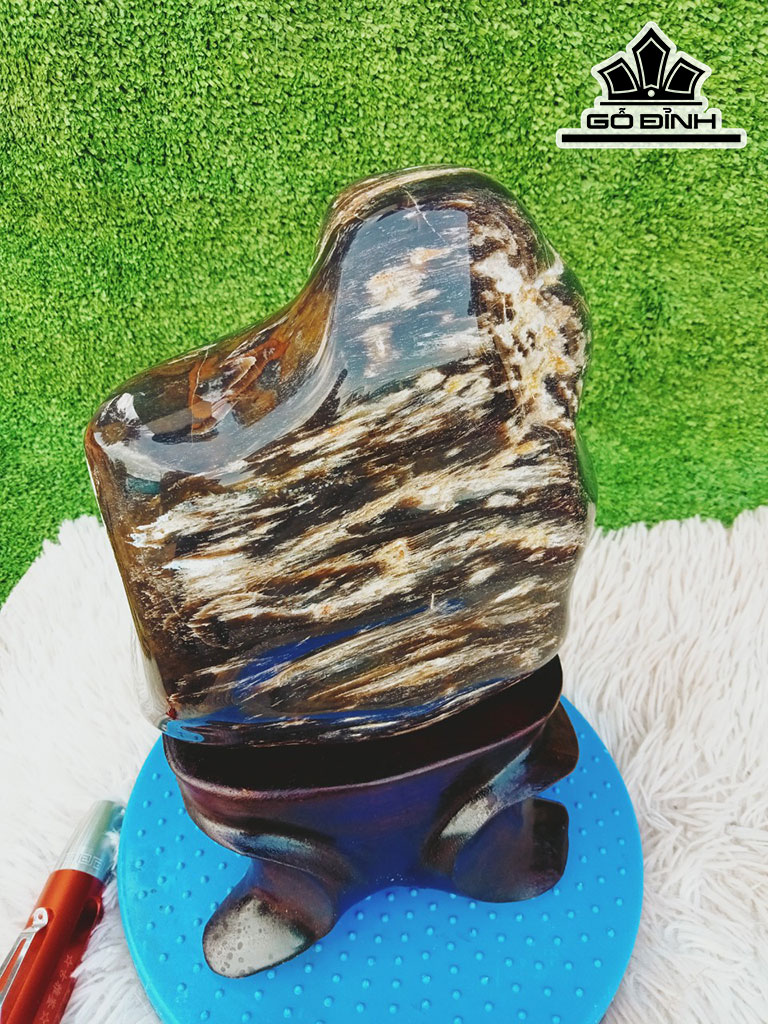 Tác Phẩm Gỗ Hóa Thạch Cao 29 Ngang 18 (cm) 5,8kg