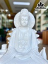 Tượng Mẹ Quan Âm Đá Bạch Ngọc Cao 75 Ngang 39 (cm) 70kg