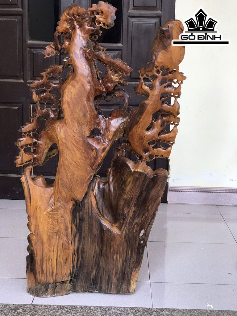 Tượng Phật Di Lặc Tam Phúc Gỗ Ngọc Am Cao 122 Ngang 65 Sâu 28 (cm)