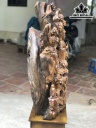 Tượng Thành Tâm Bái Phật Gỗ Bách Xanh Cao 113 Ngang 50 Sâu 30 (cm)