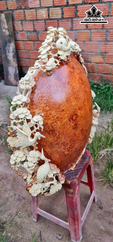 Bình Gỗ Nu Hương Cao 81 Ngang 67 Sâu 31 (cm)
