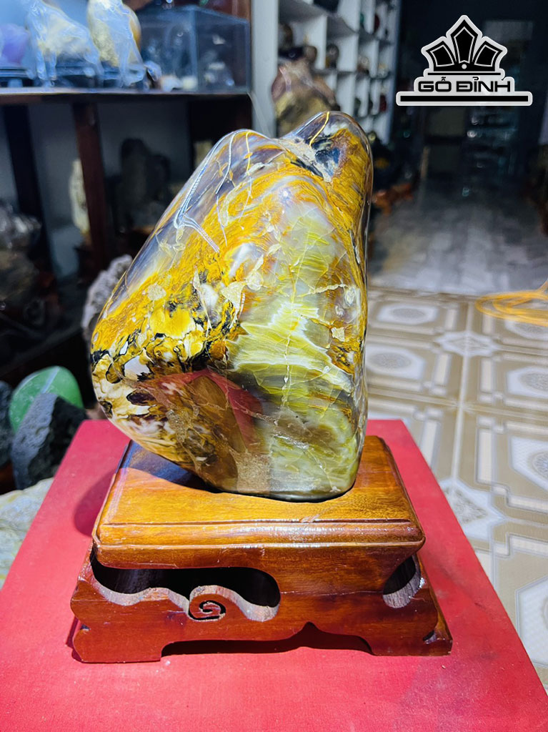 Tác Phẩm Gỗ Hóa Thạch Cao 26 (cm) 2,1kg