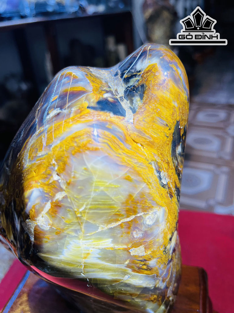 Tác Phẩm Gỗ Hóa Thạch Cao 26 (cm) 2,1kg