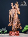 Tượng Chim Phượng Hoàng Gỗ Sưa Cao 71 Ngang 28 Sâu 15 (cm)