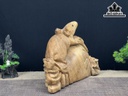 Tượng Chuột Phong Thủy Gỗ Ngọc Am Cao 22 Ngang 32 Sâu 14 (cm)