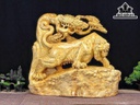 Tượng Hổ Phong Thủy Gỗ Nu Kháo Cao 50 Ngang 58 Sâu 21 (cm)