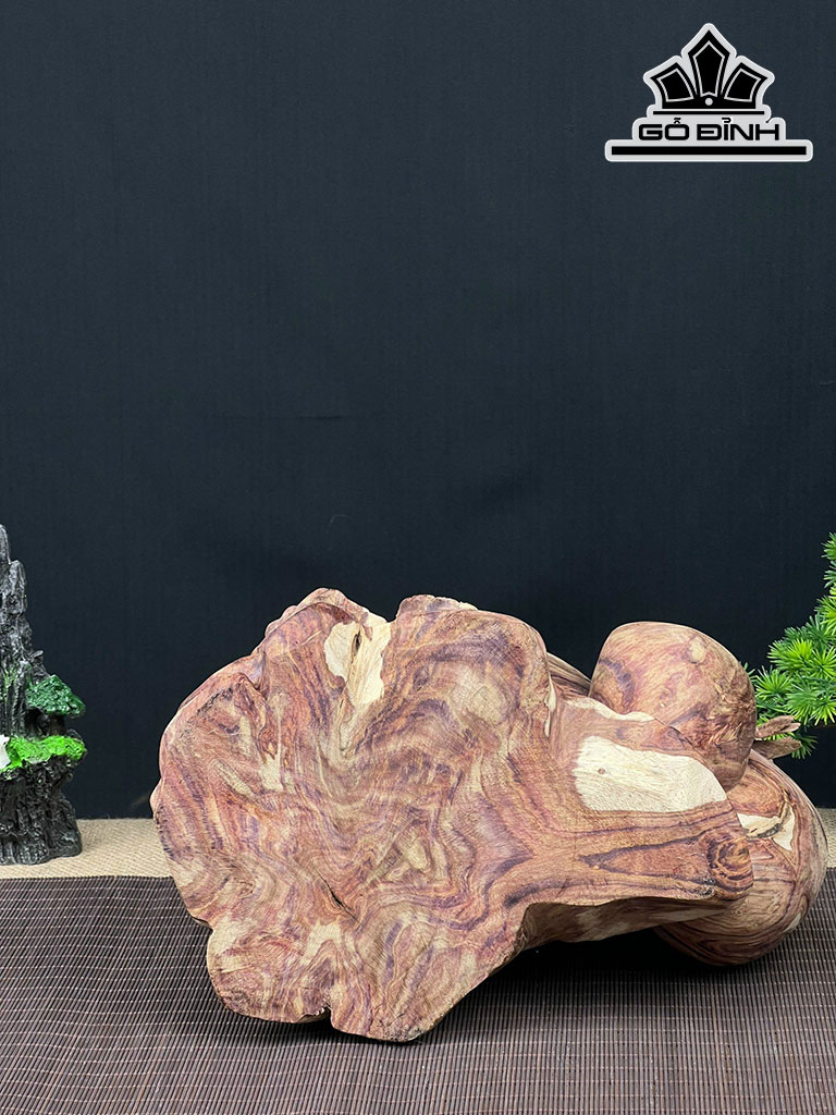 Tượng Ông Thọ Gỗ Sưa Cao 58 Ngang 28 Sâu 18 (cm)