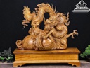 Tượng Rồng ( Nhất Long) Gỗ Xá Xị Cao 67 Ngang 70 Sâu 24 (cm)
