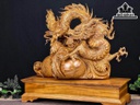 Tượng Rồng ( Nhất Long) Gỗ Xá Xị Cao 67 Ngang 70 Sâu 24 (cm)