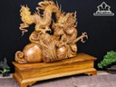 Tượng Rồng ( Nhất Long) Gỗ Xá Xị Cao 67 Ngang 70 Sâu 24 (cm)