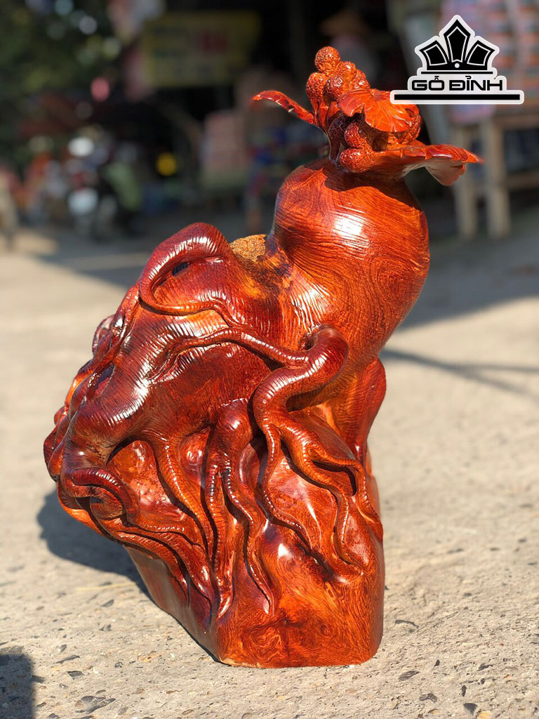 Sâm Ôm Đá Gỗ Hương Cao 48 Ngang 36 Sâu 30 (cm)