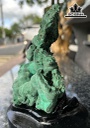 Tác Phẩm đá Malachite Cao 17 Ngang 12 (cm) 759gr