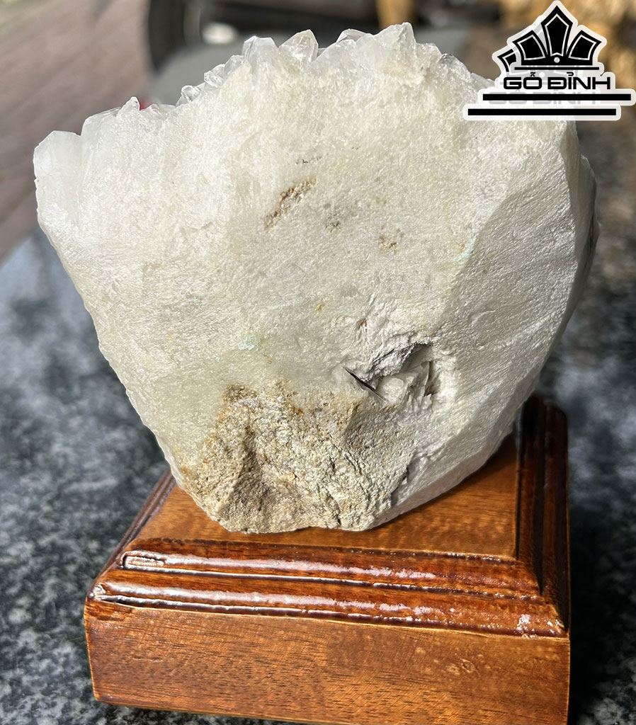 Tinh Thể Đá Thạch Anh Trắng Cao 14 (cm) 1,5kg