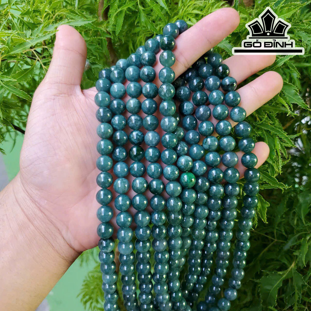 Chuỗi Đá Ngọc Lam (Turquoise) Đường Kính Hạt 10 (mm)