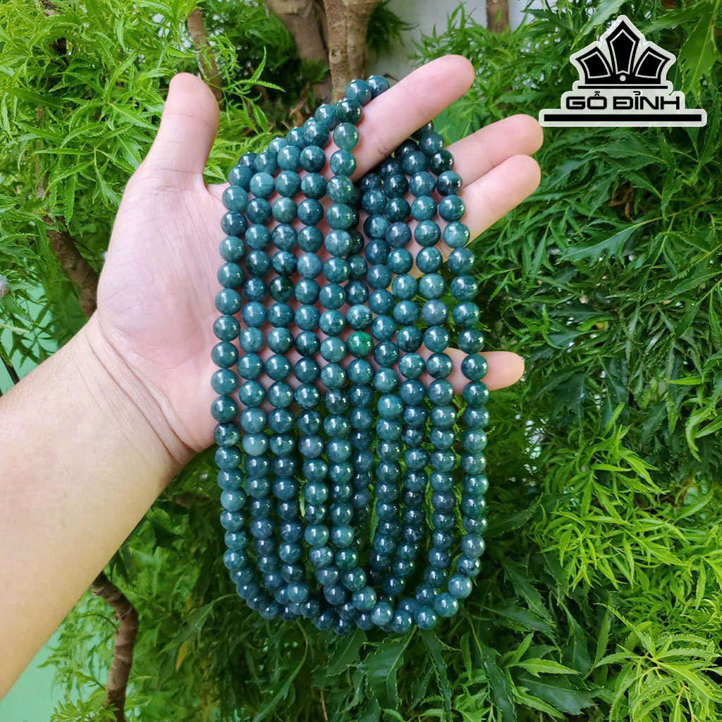 Chuỗi Đá Ngọc Lam (Turquoise) Đường Kính Hạt 10 (mm)