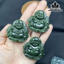 Di Lặc Đá Ngọc Bích (Nephrite Jade) Cao 4,44 (cm)