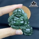 Di Lặc Đá Ngọc Bích (Nephrite Jade) Cao 4,44 (cm)