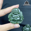 Di Lặc Đá Ngọc Bích (Nephrite Jade) Cao 4,44 (cm)