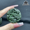 Rồng Đá Ngọc Bích (Nephrite Jade) Cao 4,3 (cm)
