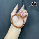 Vòng Tay Đá Thạch Anh Tóc Nâu Đường Kính Hạt 6,8 (mm)