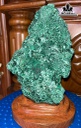 Tác Phẩm Đá Malachite Cao 21 Ngang 12 (cm)2,4kg