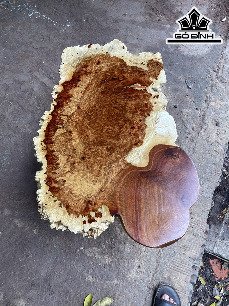 Khay Trà Gỗ Nu Hương Ngang 50 Dài 75 Sâu 3 (cm)